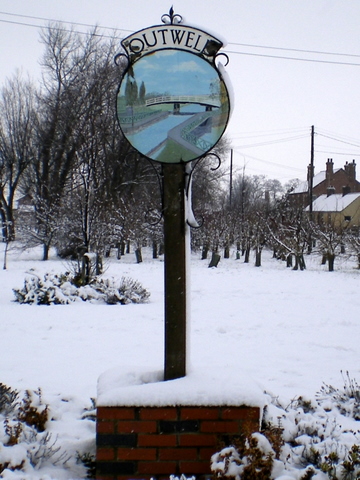 Outwell Sign in Snow